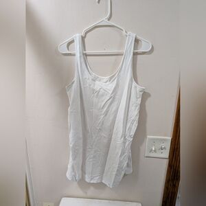 Women's White Tank Top L Maternity